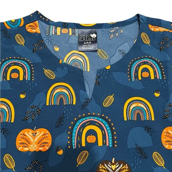 NWT fall scrub top - Picture 3 of 3